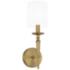 Capital Lighting Abbie 1 Light Sconce Aged Brass