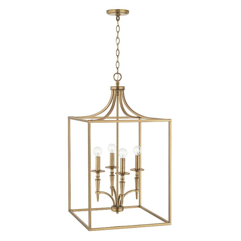 Image 4 Capital Lighting Abbie 17 3/4" Wide Aged Brass Foyer Chandelier more views
