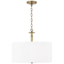 Capital Lighting Abbie 3 Light Pendant Aged Brass