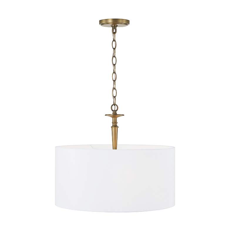 Image 4 Capital Lighting Abbie 3 Light Pendant Aged Brass more views