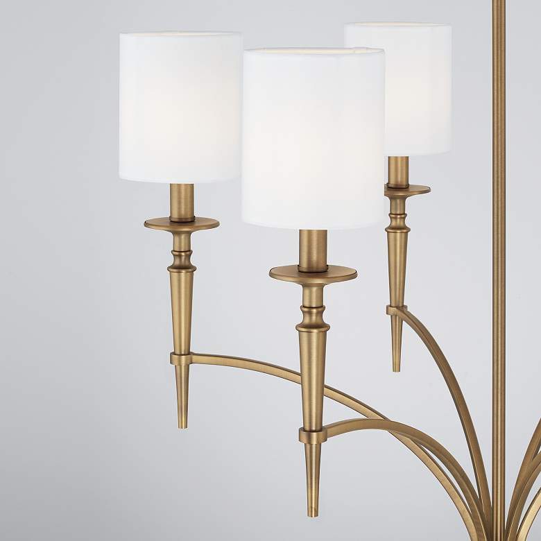 Image 3 Capital Lighting Abbie 6 Light Chandelier Aged Brass more views