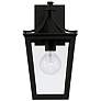 4_Capital Lighting Adair 1 Light Outdoor Wall lantern 7.5" Black more views