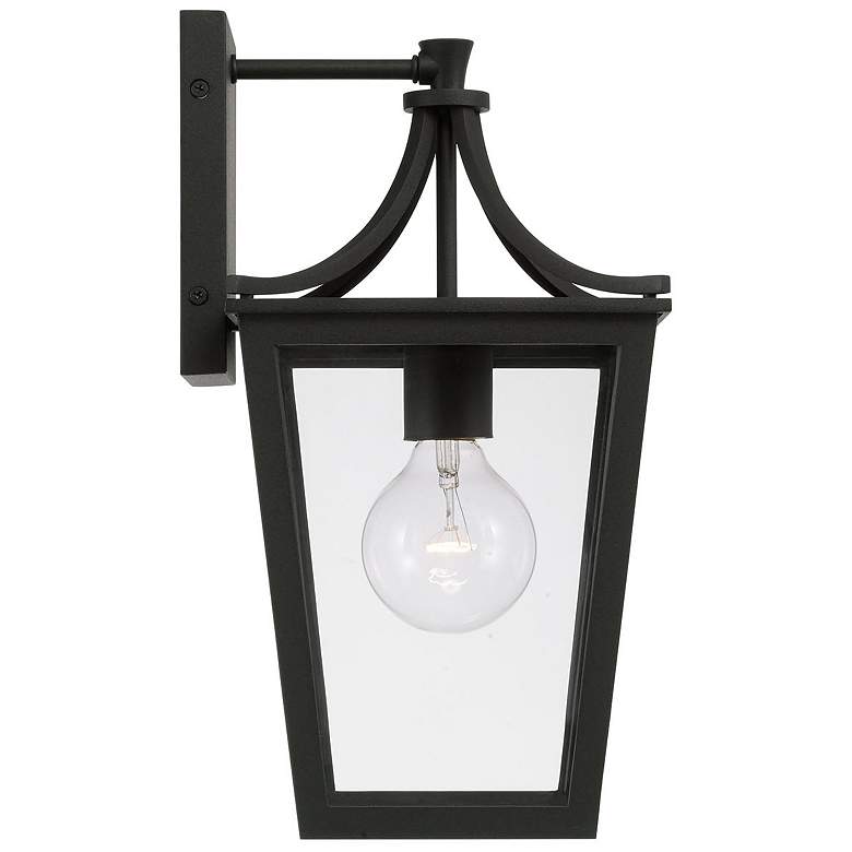 Image 5 Capital Lighting Adair 1 Light Outdoor Wall lantern 7.5" Black more views
