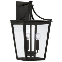 Capital Lighting Adair 3 Light Outdoor Wall lantern 10" Black