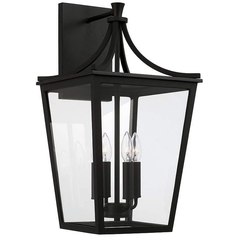Image 1 Capital Lighting Adair 4 Light Outdoor Wall lantern 12" Black
