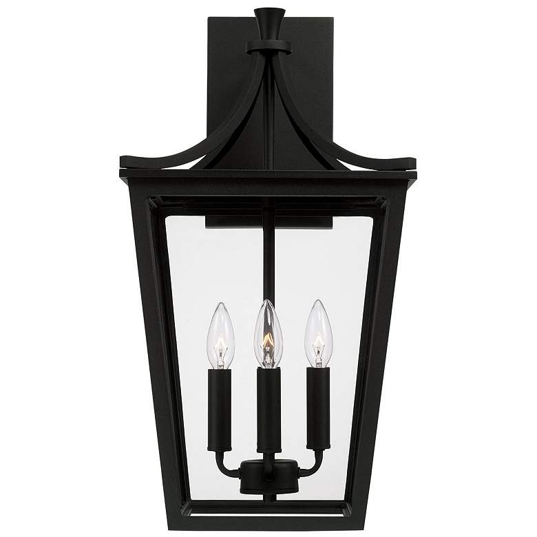 Image 5 Capital Lighting Adair 4 Light Outdoor Wall lantern 12" Black more views