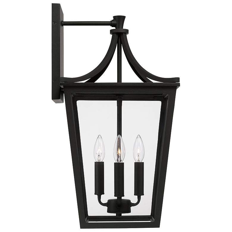 Image 6 Capital Lighting Adair 4 Light Outdoor Wall lantern 12" Black more views