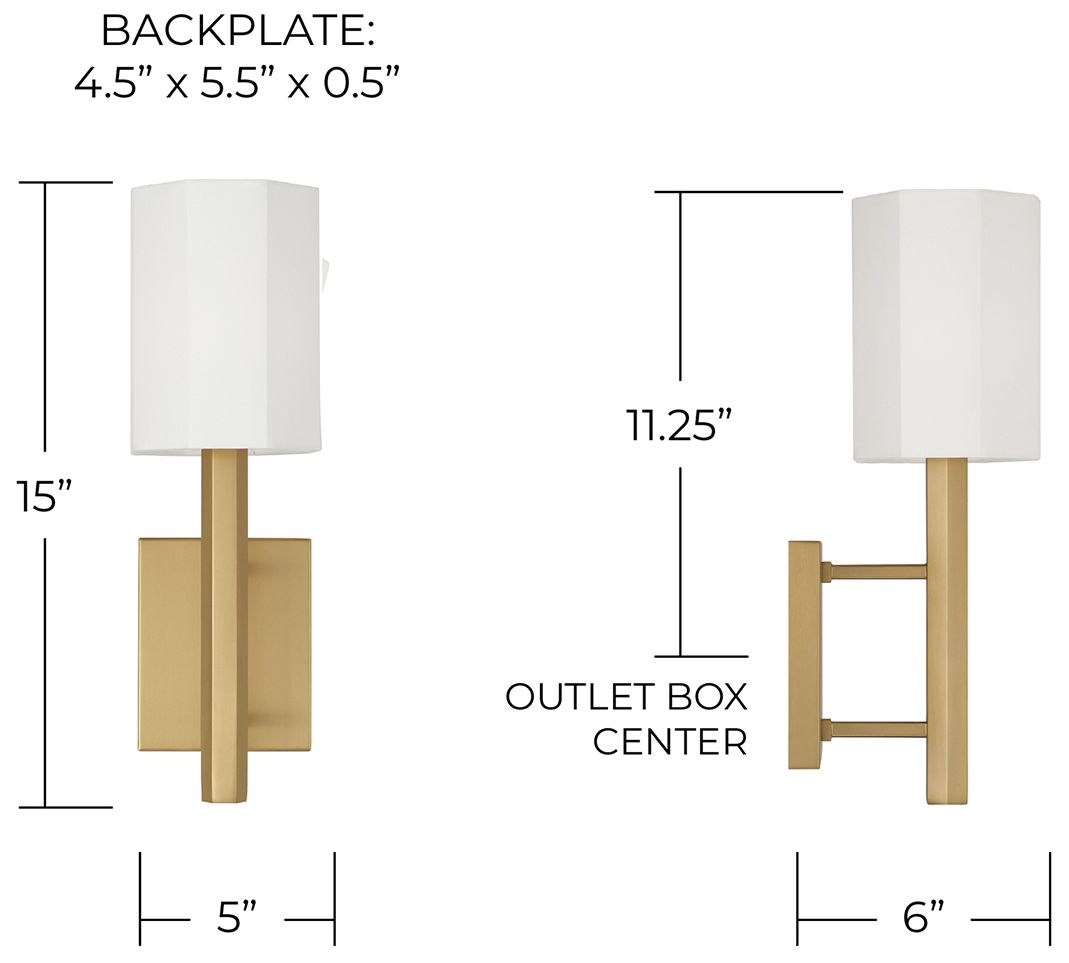 Image 6 Capital Lighting Adrian 1 Light Sconce 5 more views