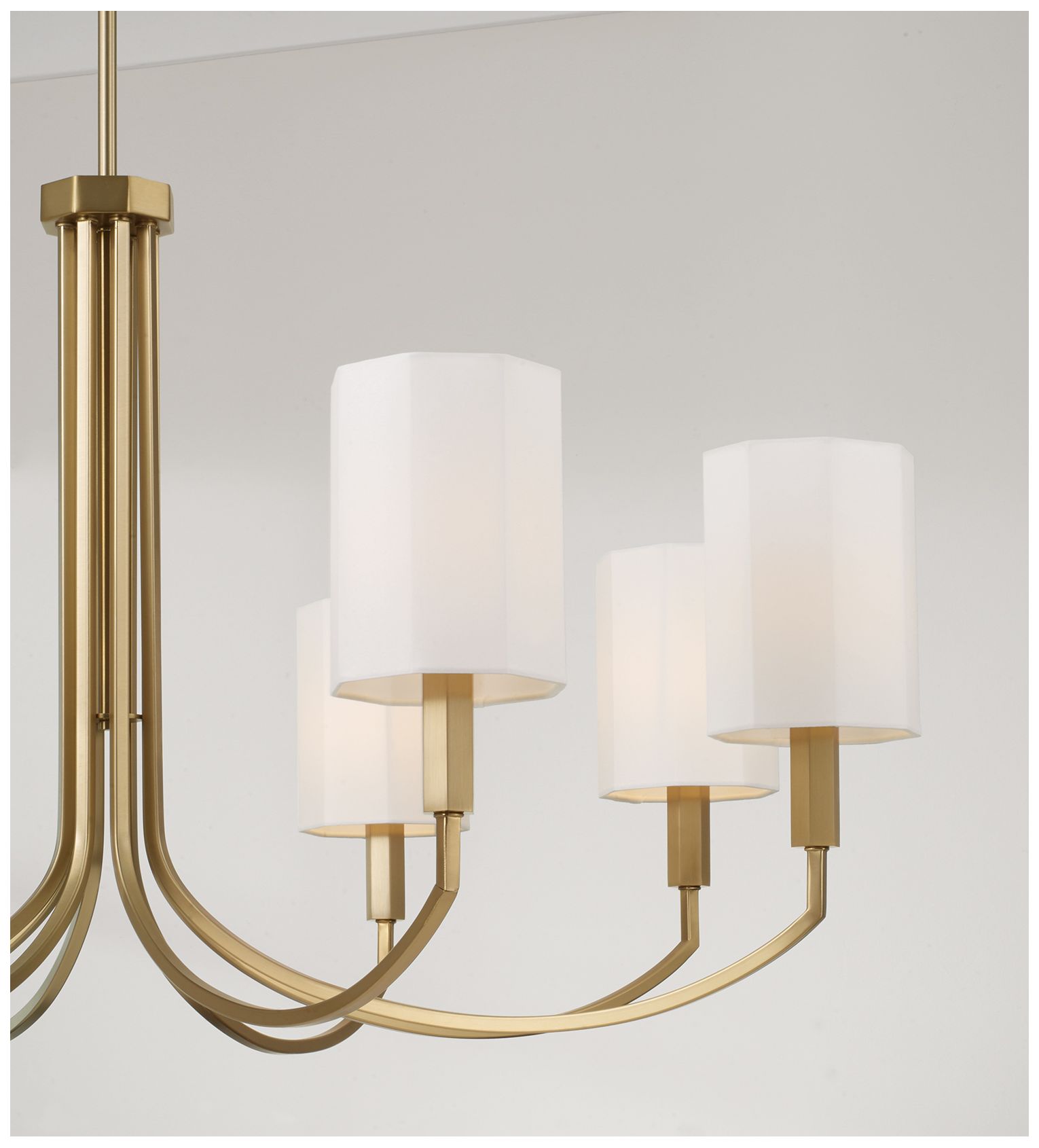 Image 3 Capital Lighting Adrian 8 Light Chandelier 40" Aged Brass more views