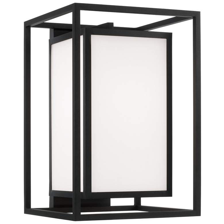 Image 1 Capital Lighting Aiden 1 Light Outdoor Wall Lantern 11" Black
