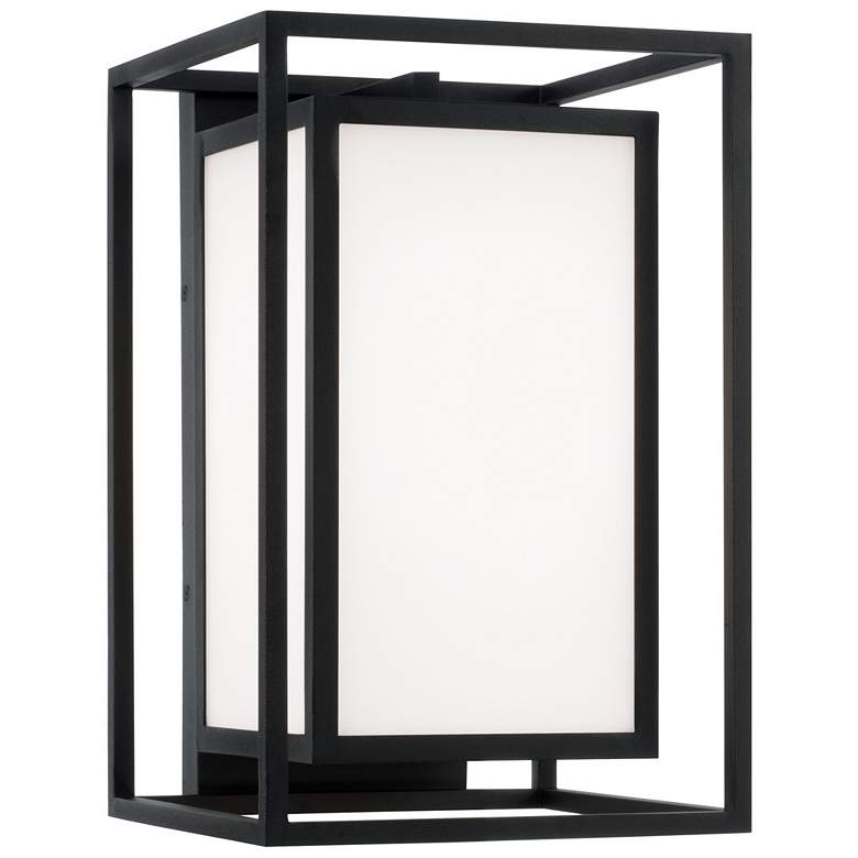 Image 2 Capital Lighting Aiden 1 Light Outdoor Wall Lantern 9" Black
