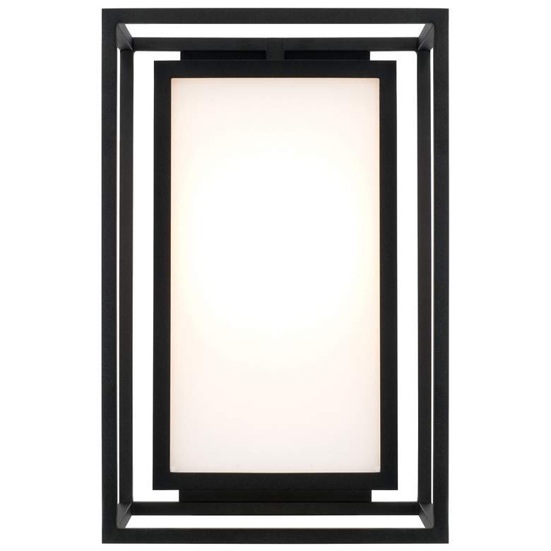 Image 4 Capital Lighting Aiden 1 Light Outdoor Wall Lantern 9" Black more views