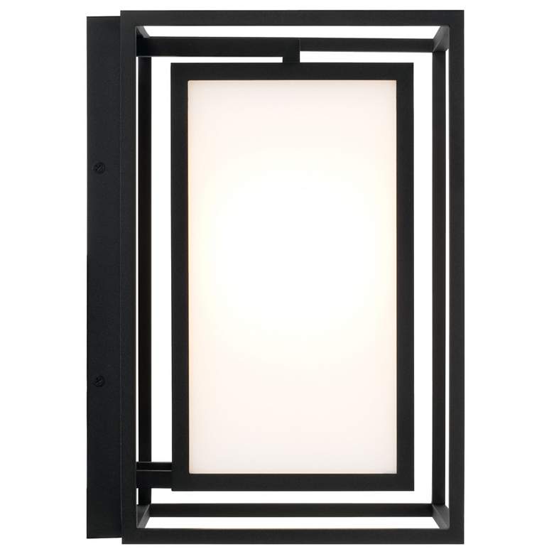 Image 5 Capital Lighting Aiden 1 Light Outdoor Wall Lantern 9" Black more views