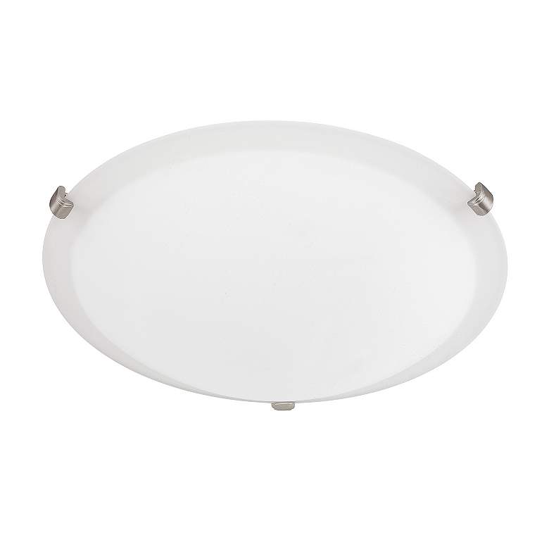 Image 2 Capital Lighting Alan 16" Wide 3-Light White Finish Modern Flush Mount more views