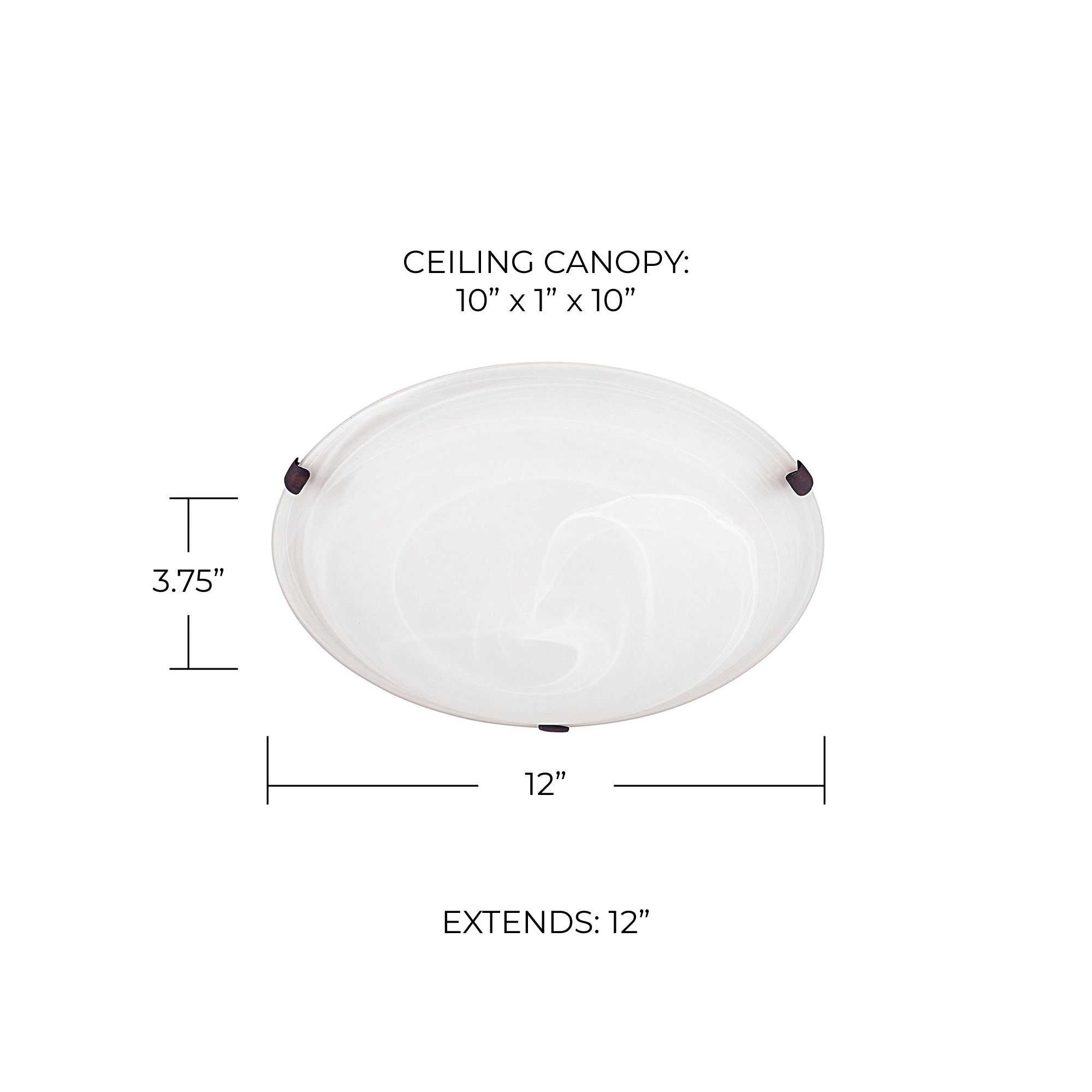 Image 2 Capital Lighting Alan 2 Light Flush Mount 12" Multiple Finishes more views