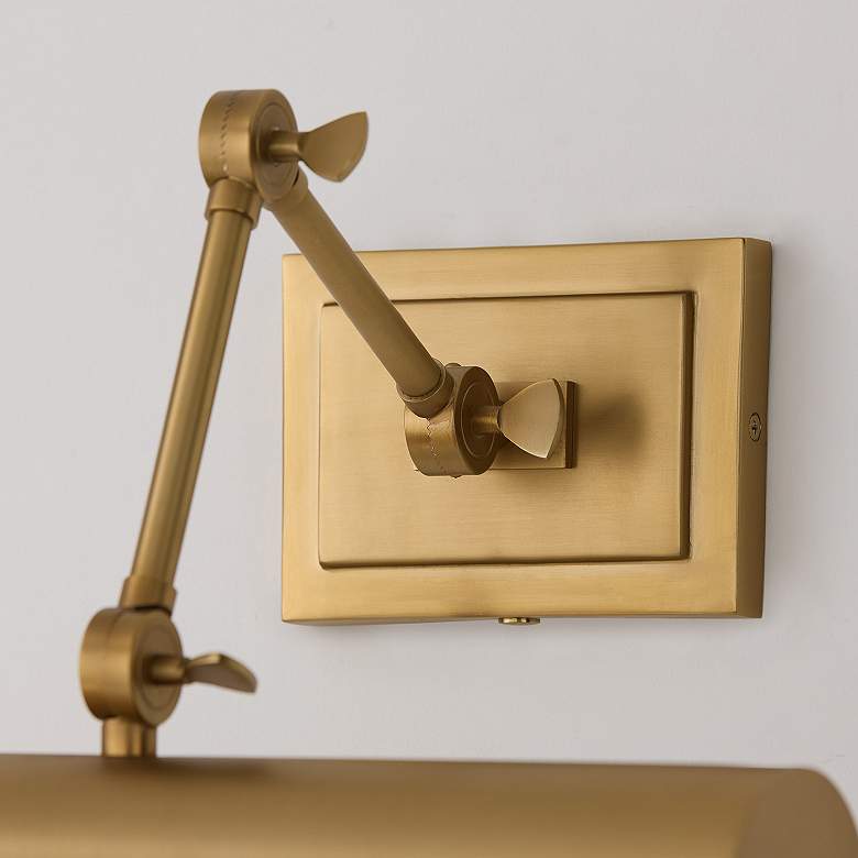 Image 4 Capital Lighting Alastair 1 Light Sconce 16" Aged Brass more views