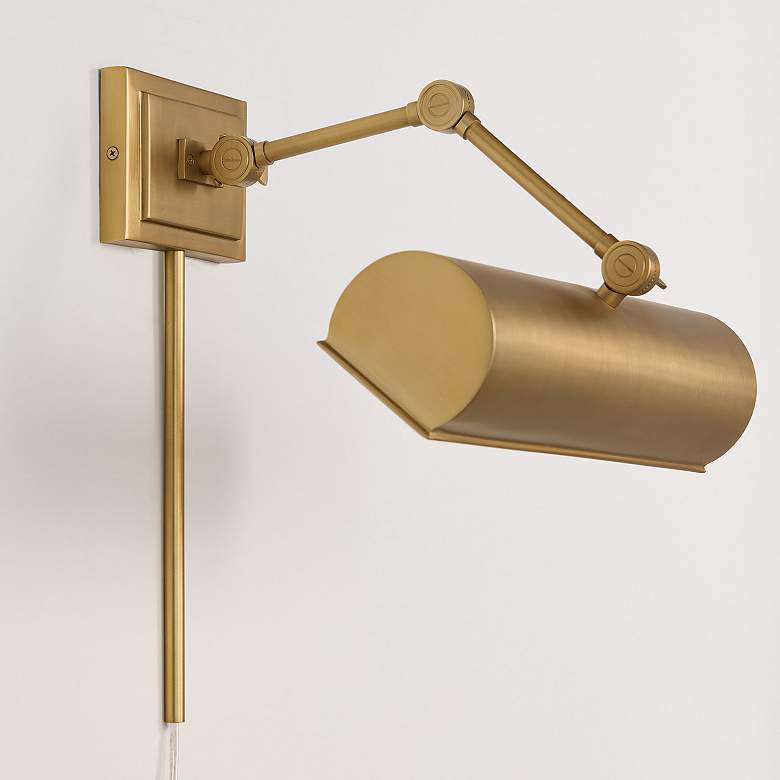 Image 6 Capital Lighting Alastair 1 Light Sconce 16" Aged Brass more views