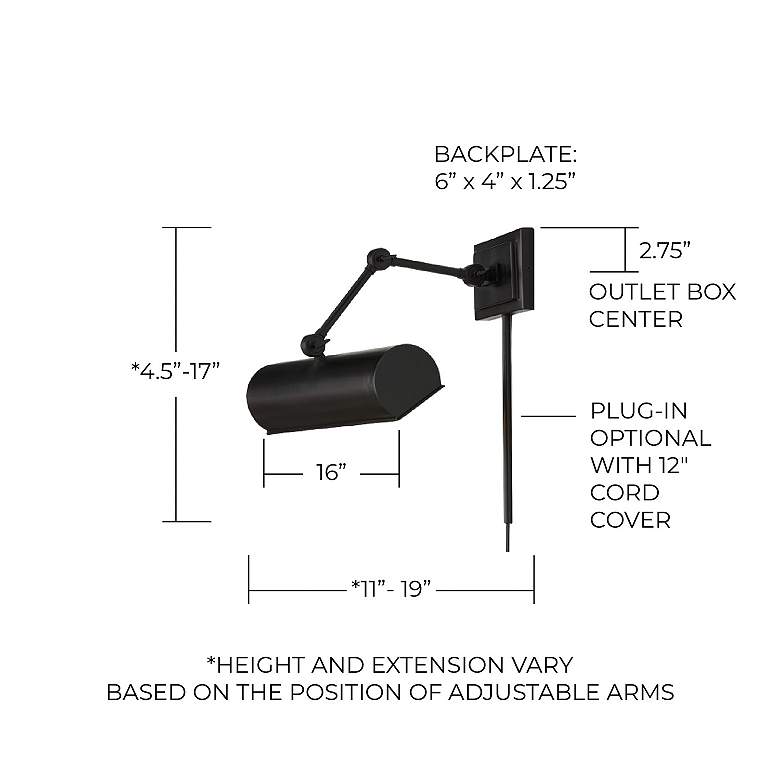 Image 7 Capital Lighting Alastair 1 Light Sconce 16" Matte Black more views