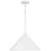 Capital Lighting Alden 1 Light Pendant Matte White