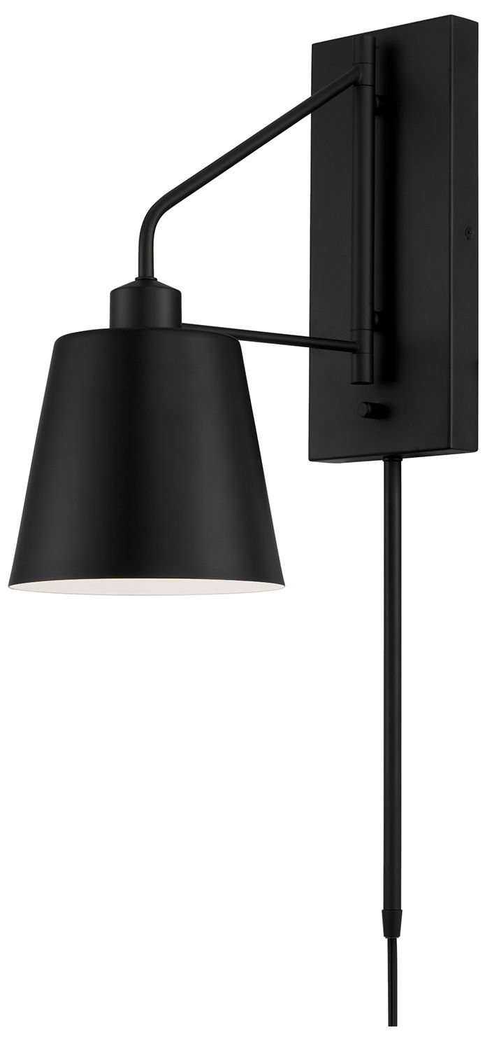 Image 2 Capital Lighting Alden 1 Light Sconce 6.75" Matte Black