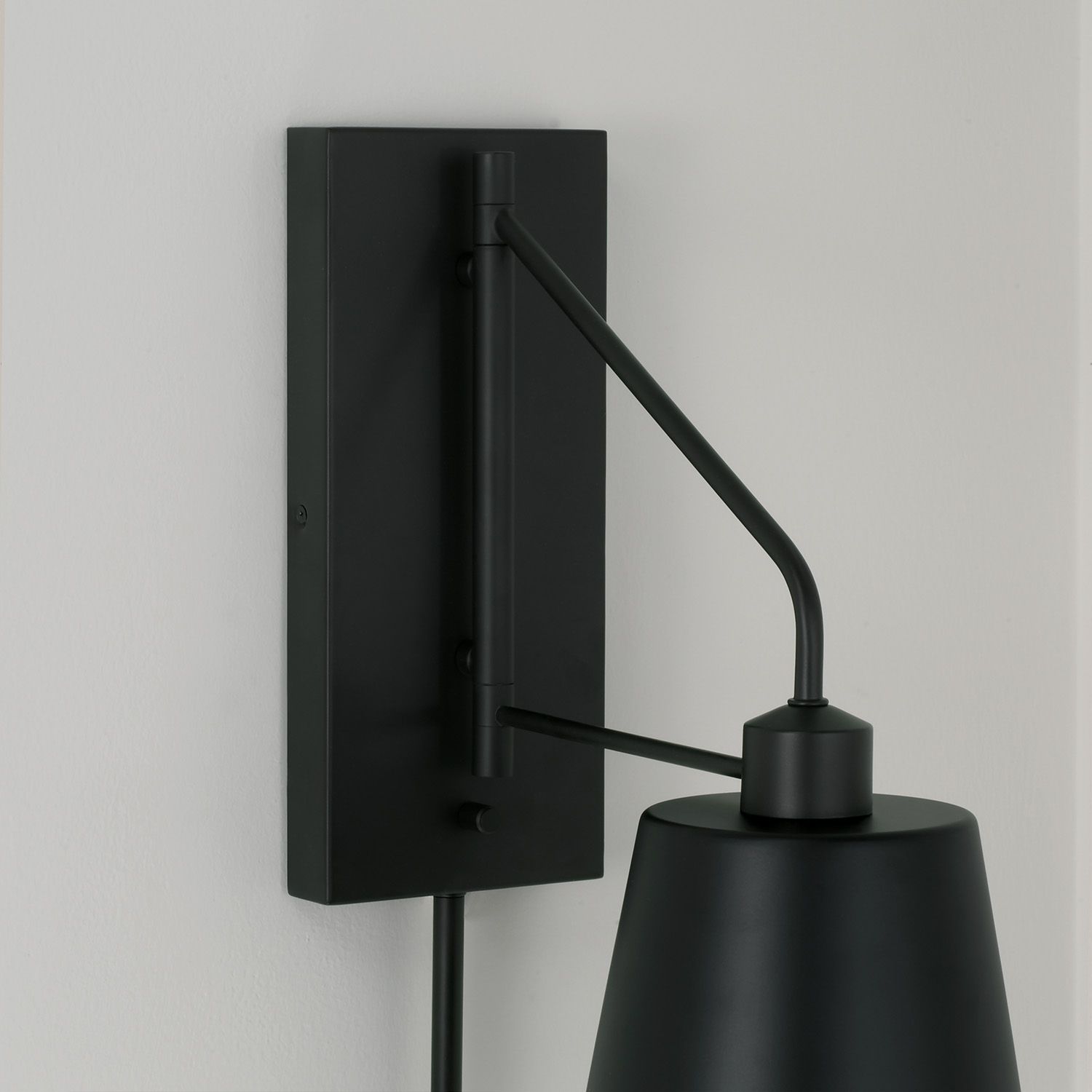 Image 3 Capital Lighting Alden 1 Light Sconce 6.75" Matte Black more views