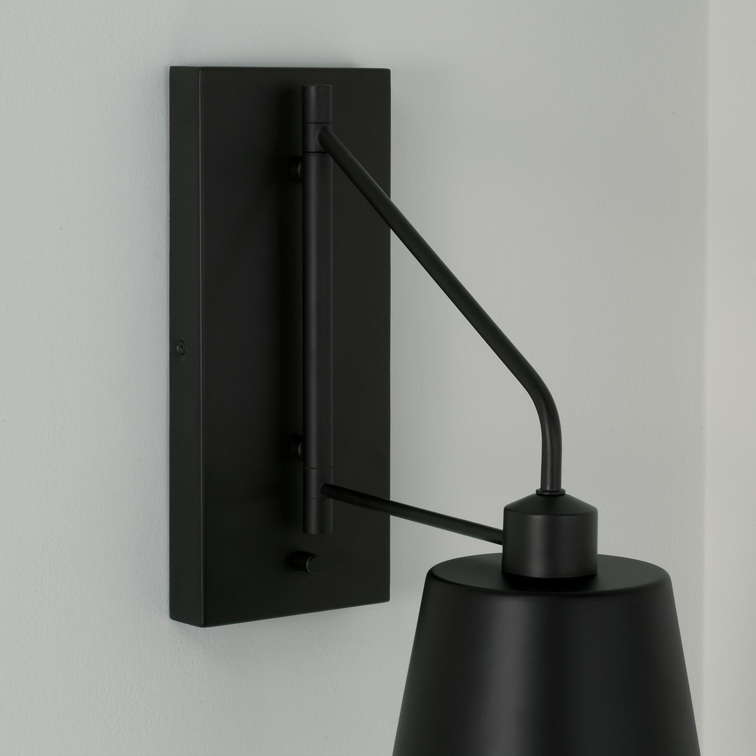 Image 6 Capital Lighting Alden 1 Light Sconce 6.75" Matte Black more views
