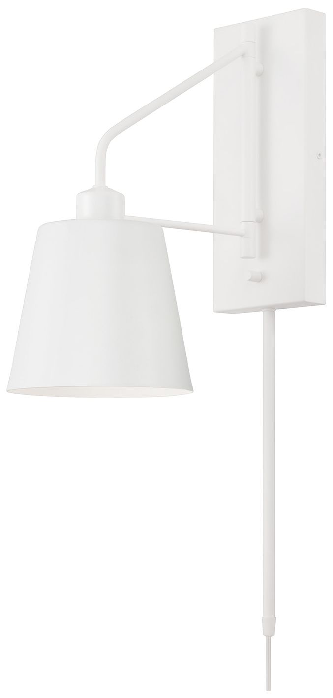 Image 2 Capital Lighting Alden 1 Light Sconce 6.75" Matte White