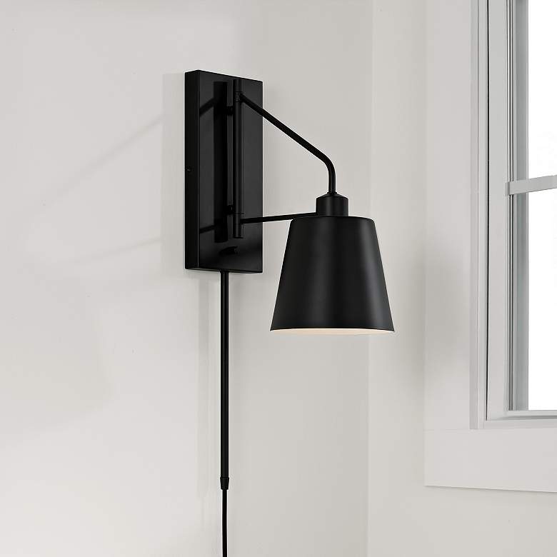 Image 1 Capital Lighting Alden 1 Light Sconce Matte Black
