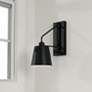 1_Capital Lighting Alden 1 Light Sconce Matte Black