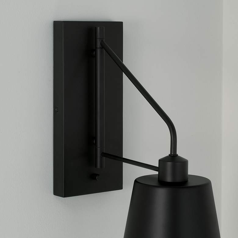 Image 6 Capital Lighting Alden 1 Light Sconce Matte Black more views