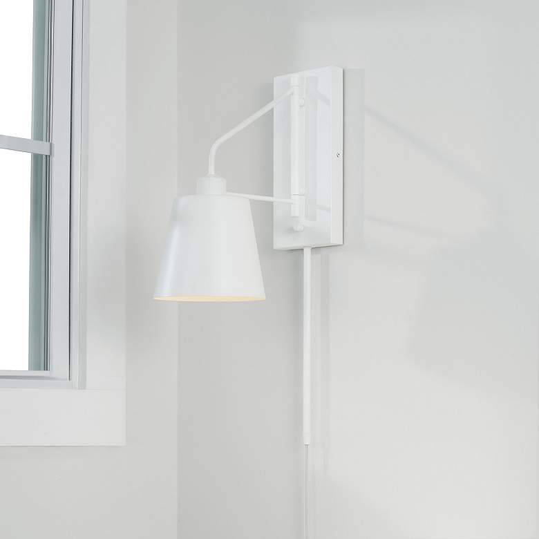 Image 1 Capital Lighting Alden 1 Light Sconce Matte White