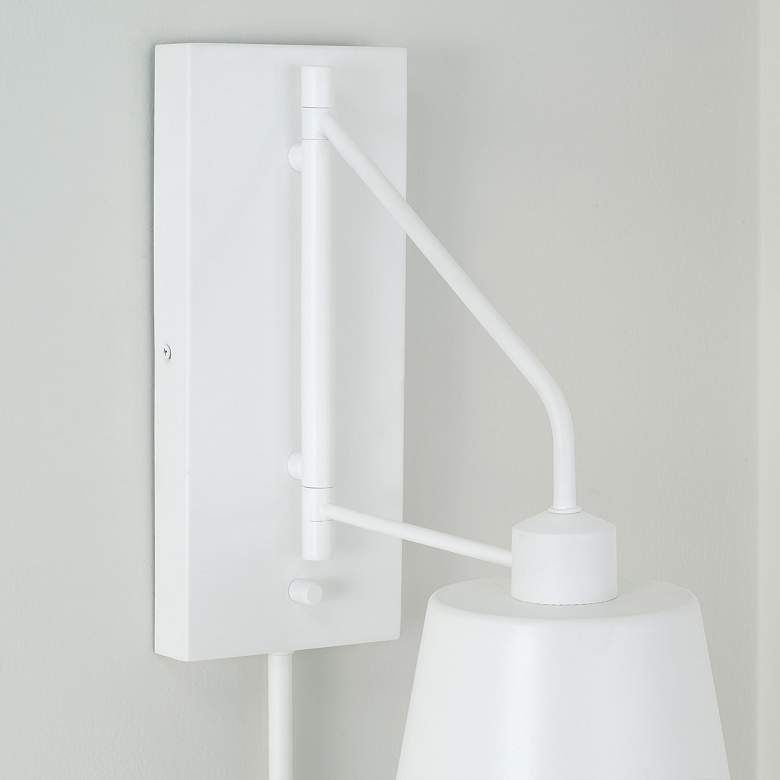 Image 4 Capital Lighting Alden 1 Light Sconce Matte White more views