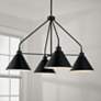 1_Capital Lighting Alden 4 Light Chandelier Matte Black