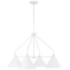 Capital Lighting Alden 4 Light Chandelier Matte White