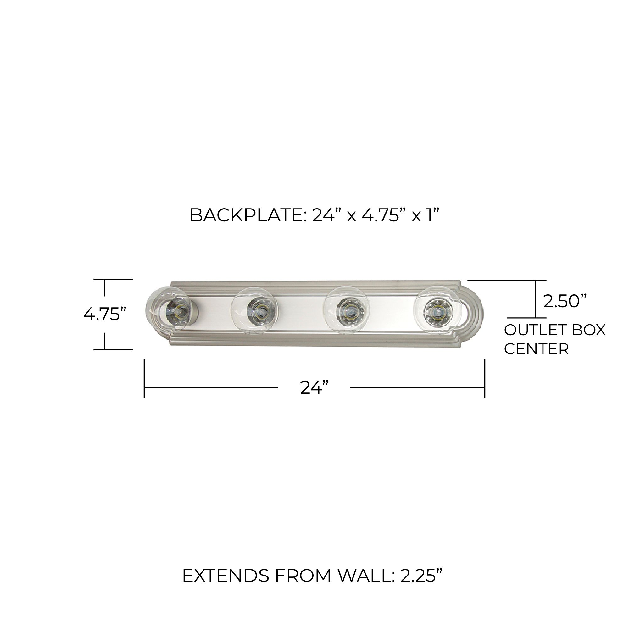 Image 2 Capital Lighting Alice 4 Light Vanity Matte Nickel more views