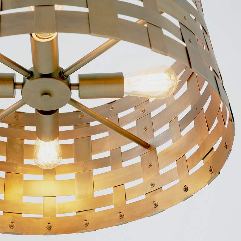 Image 5 Capital Lighting Alta 4 Light Pendant Patinaed Brass more views