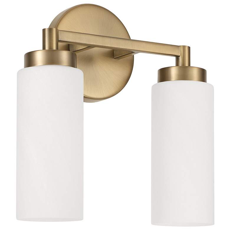 Image 2 Capital Lighting Alyssa 2 Light Vanity Aged Brass