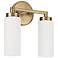 Capital Lighting Alyssa 2 Light Vanity Aged Brass