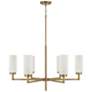 2_Capital Lighting Alyssa 31" Wide Aged Brass 6-Light Chandelier