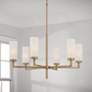 1_Capital Lighting Alyssa 31" Wide Aged Brass 6-Light Chandelier