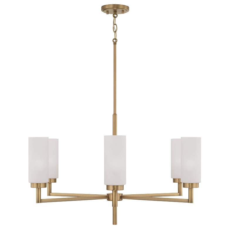 Image 4 Capital Lighting Alyssa 31" Wide Aged Brass 6-Light Chandelier more views