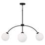 4_Capital Lighting Amos 4 Light Chandelier 37" Black Iron more views