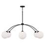 4_Capital Lighting Amos 6 Light Chandelier 47" Black Iron more views