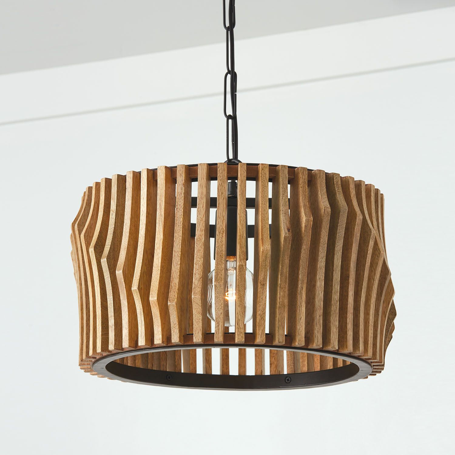 Image 3 Capital Lighting Archer 1 Light Semi Flush 16" Light Wood and Matte Black more views