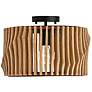 2_Capital Lighting Archer 1 Light Semi-Flush Light Wood and Matte Black
