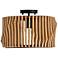 Capital Lighting Archer 1 Light Semi-Flush Light Wood and Matte Black