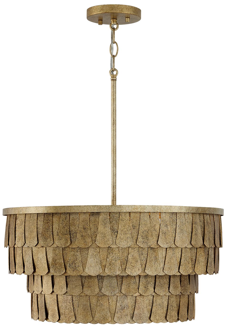 Capital Lighting Arden 4 Light Pendant 20.5" Ancestral Gold