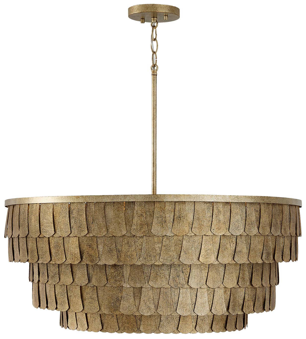 Image 2 Capital Lighting Arden 6 Light Chandelier 28.75" Ancestral Gold