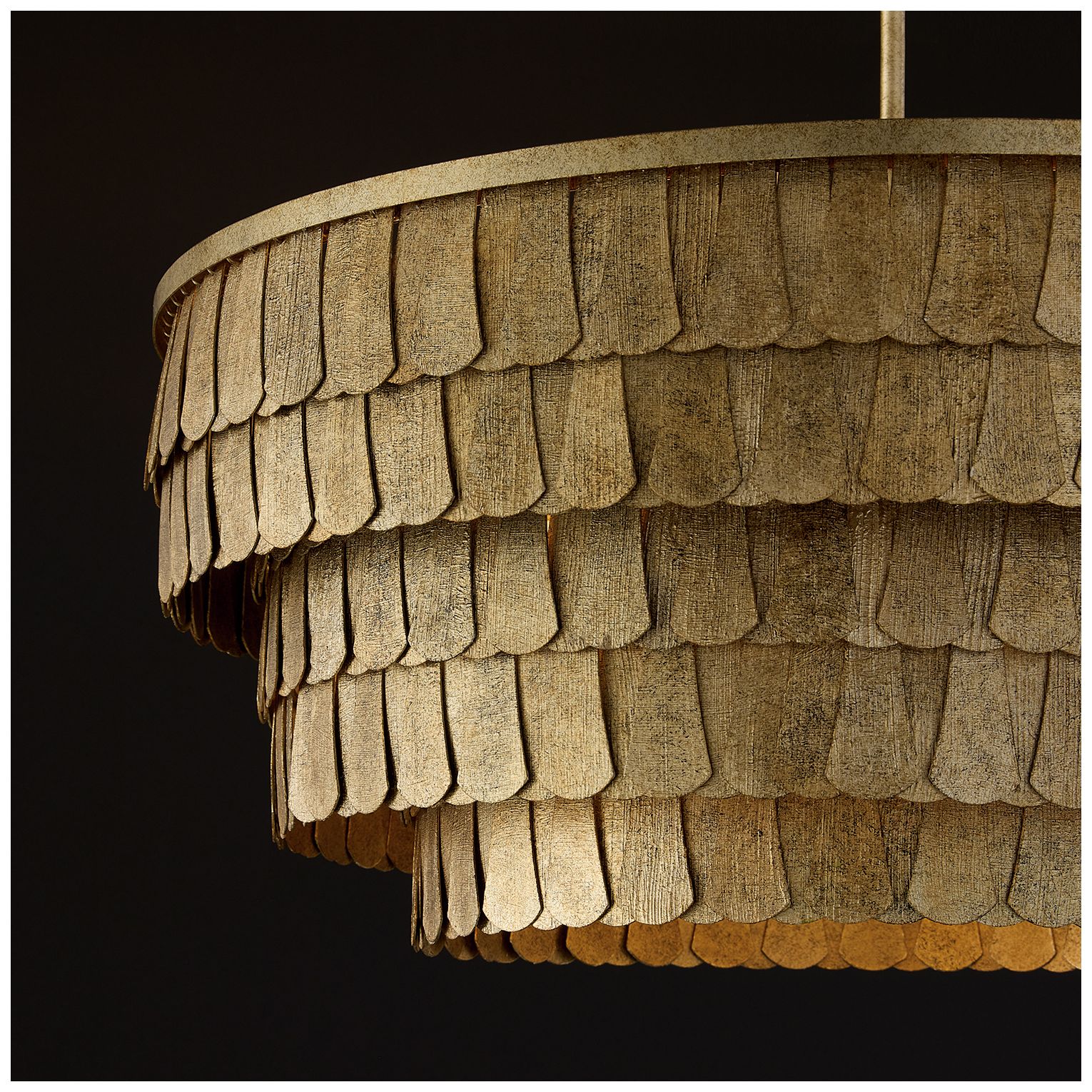 Image 4 Capital Lighting Arden 6 Light Chandelier 28.75" Ancestral Gold more views