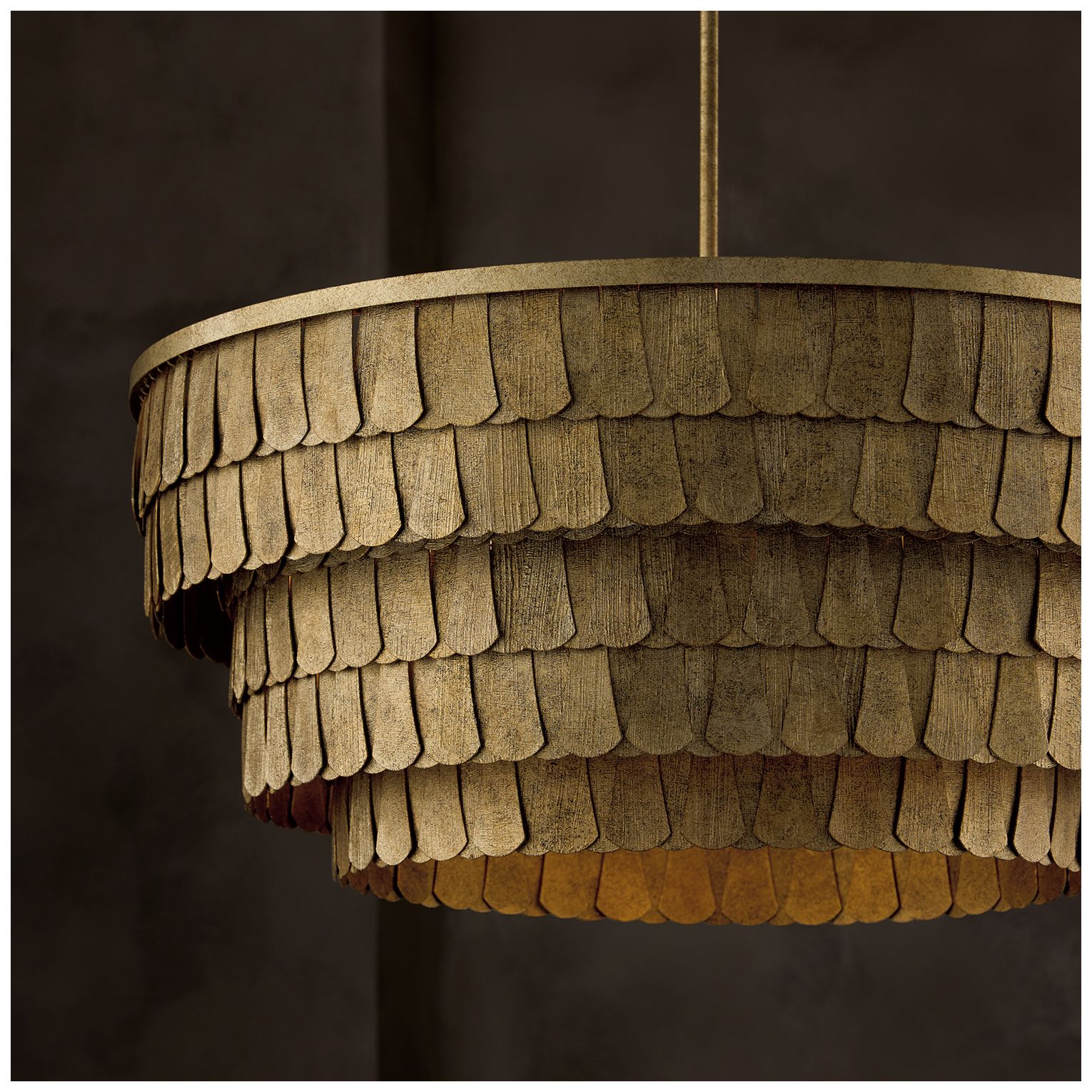 Image 5 Capital Lighting Arden 6 Light Chandelier 28.75" Ancestral Gold more views